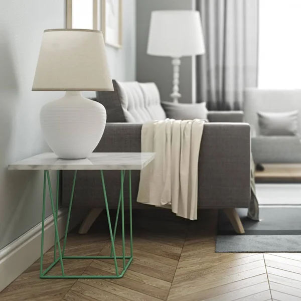 Tema Home Helix Marble Side Table - Black
