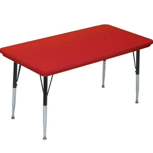 Blow Molded 72x22 L x 30x22 W Rectangular Activity Table Correll, Inc.