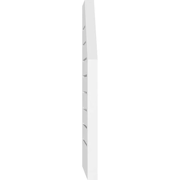 Ekena Millwork GVPOL16X2802SF 16x22W x 28x22H Octagonal Surface Mount PVC Gable Vent: Functional - w/ 2x22W x 1-1/2x22P Brickmoul