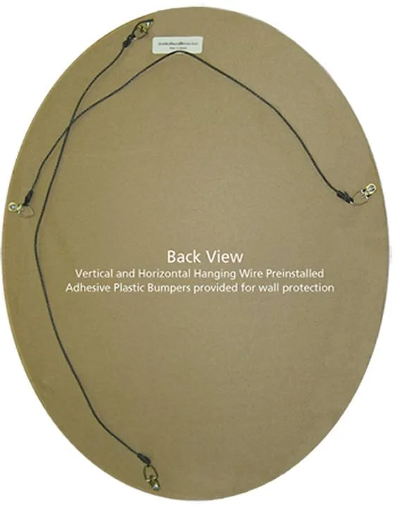 Kensington Framed Oval Mirror - Gold Leaf