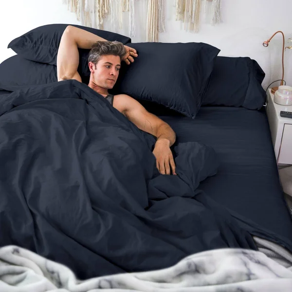 Pillow Guy Full/Queen Luxe Soft & Smooth Tencel Duvet Cover Set - White at Nordstrom Rack