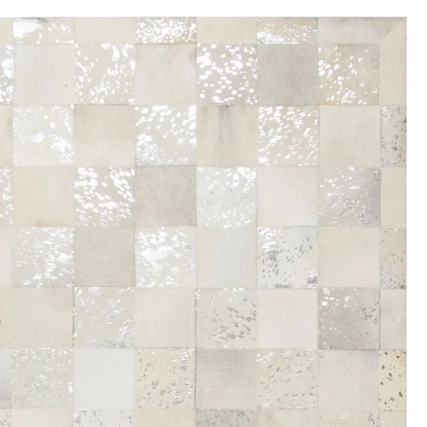 Safavieh Studio Leather Stl214A 3&0x22 x 5&0x22 Ivory, Silver Area Rug