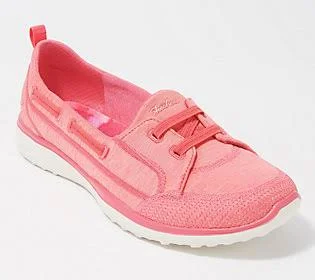 Skechers Microburst Washable Bungee Slip-OnShoes -Topnotch, Size 10 Wide, Coral