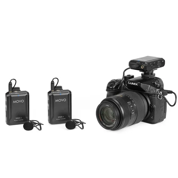 Movo WMX-1-DUO 2.4GHz Dual Wireless Lavalier Microphone System