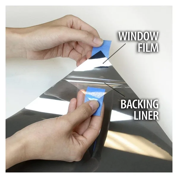 Bdf S8MB50 Security and Safety 8 Mil Black 50 Window Film (Light) 48in x 12ft by BuyDecorativeFilm