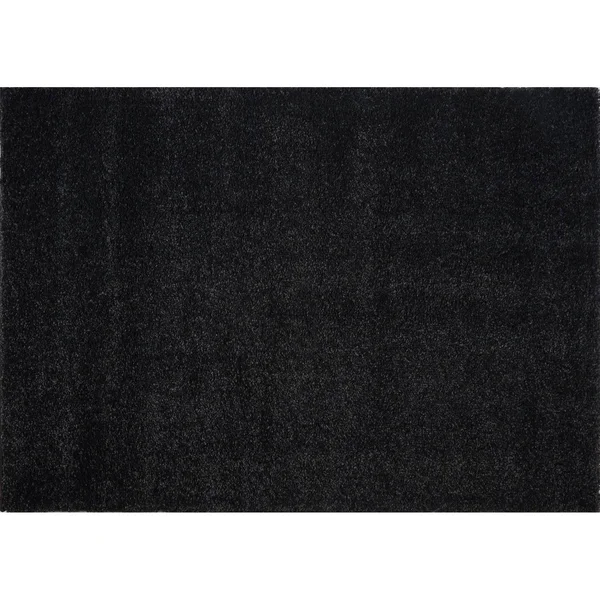 Ladole Rugs Soft Plush Smooth Solid Plain Color Modern Durable Area Rug Carpet for Living Room Bedroom in Navy Blue, 5&3 inch x