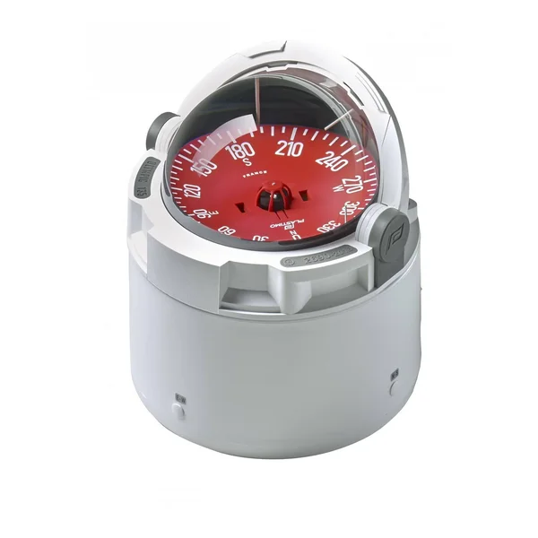 Plastimo Olympic 135 White Compass Binnacle Set - Red Card P65532