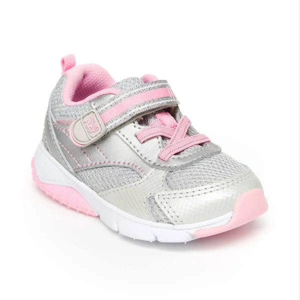 Stride Rite Made2Play Indy Sneaker Silver, Size 4.5 XW Toddler Shoes