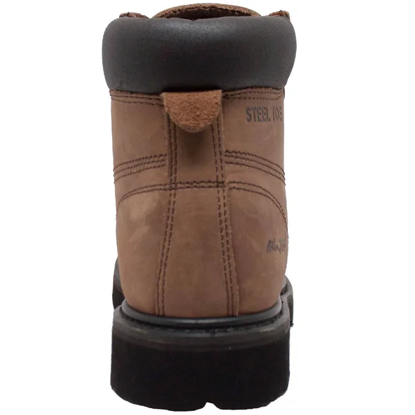 AdTec Men's 6 in. Brown Steel Toe Work Boot