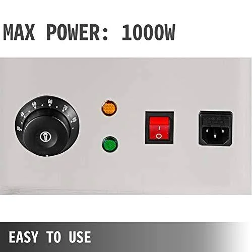 Vevor 1000W Food Warmer, 2 Tanks Commercial Electric Heater, 26.45lbs Capacity Thermal Insulation Melting Pot Machine, for Choco