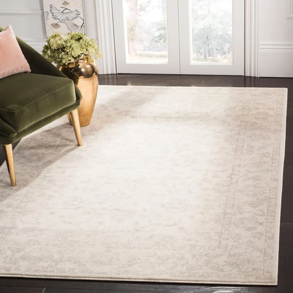Safavieh CNG621C Carnegie Cream - Light Grey Area Rug - 9& x 12&