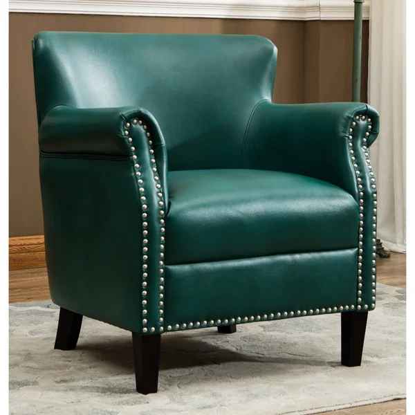 Greyson Living Hendrick Teal Club Chair by - Blue