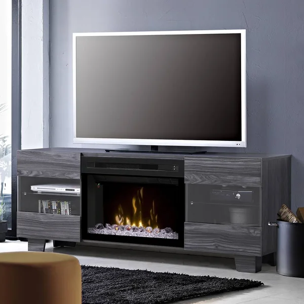 Dimplex Max Media Console Electric Fireplace with Acrylic Ember Bed