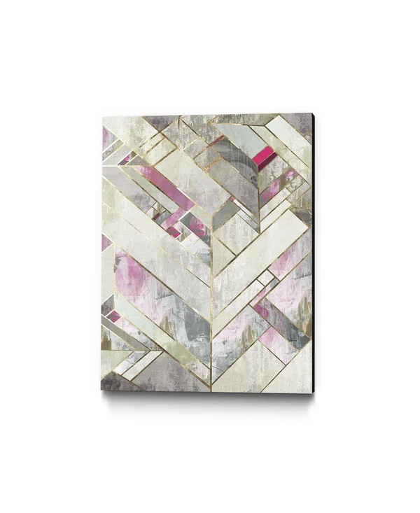 CLICART 16 in. x 20 in. Blush Deco II by Pi Studio Wall Art - White/ Pink