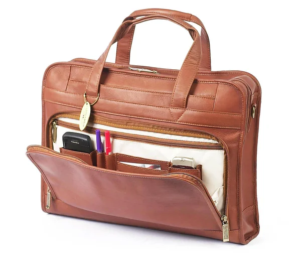 Claire Chase Professional Computer Briefcase Saddle