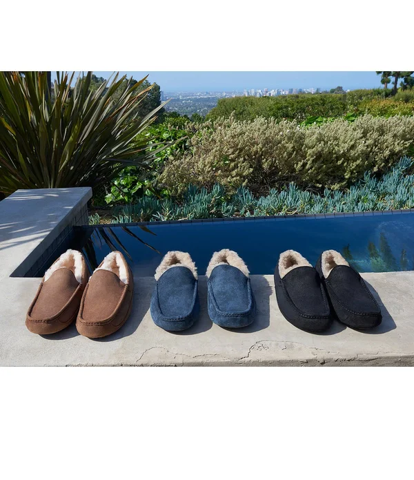 UGG Ascot Men's Slippers Salty Blue : 8 D - Medium
