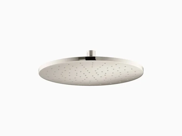 KOHLER K-13690-SN Contemporary Round 12x22 Rainhead with Katalyst Air-Induction Spray - 2.5 GPM - Vibrant Polished Nickel