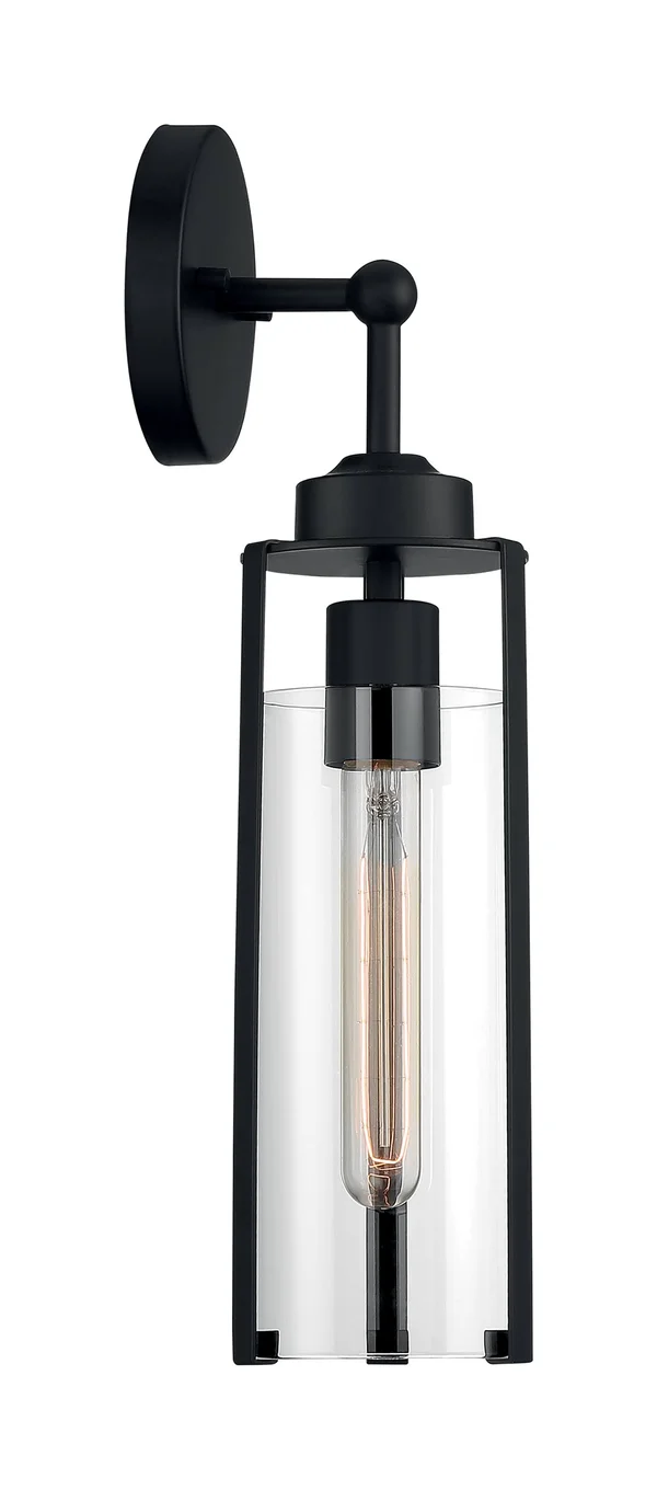 Nuvo Lighting-60-7161-Marina - 1 Light Wall Sconce Matte Black Finish