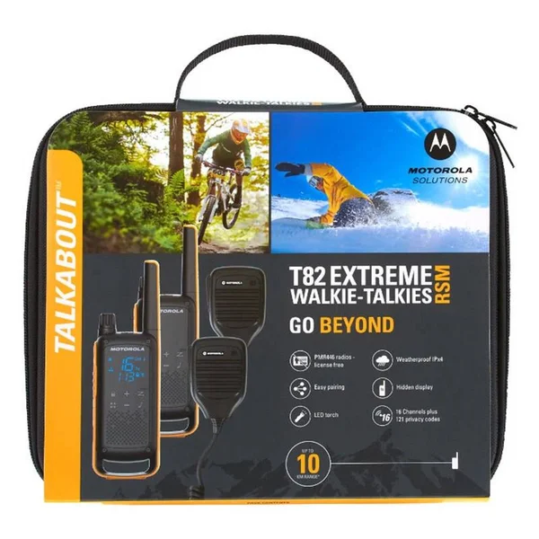 Walkie-Talkie Motorola T82 Extreme RSM (2 Pcs) Black Yellow