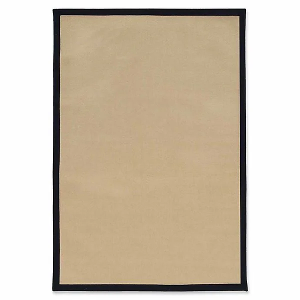 Linon Home Natural inspirations Faux Sisal 8' x 10'6 Area Rug in Natural/Black