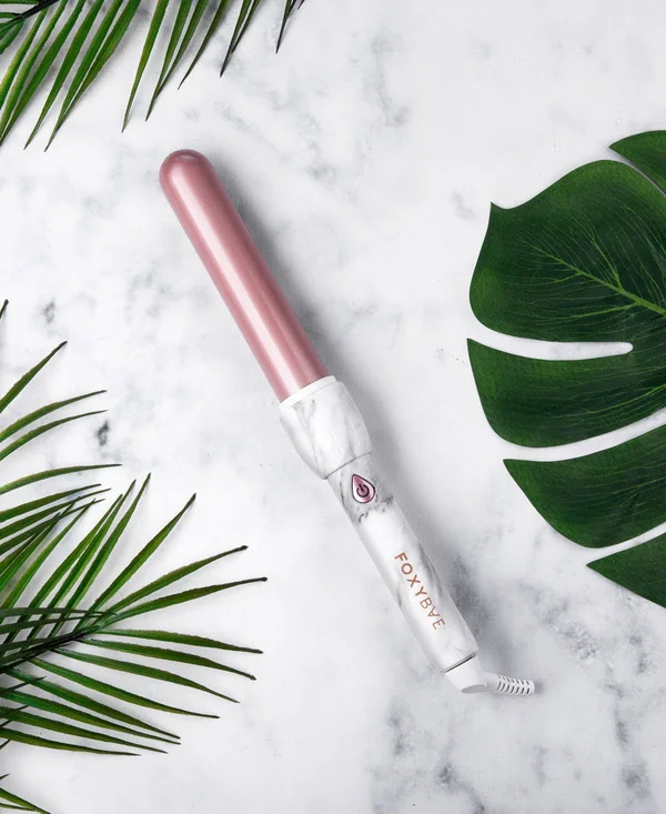 Foxybae White Marble Rose Gold Curling Wand