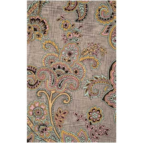 Safavieh Allure ALR310A 5&0x22 x 8&0x22 Grey - Gold Area Rug