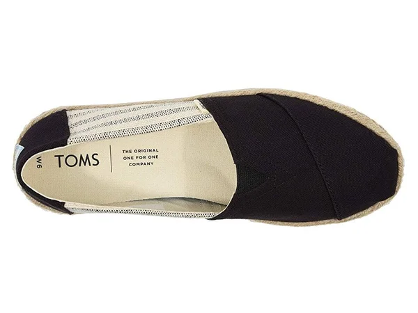 Toms Alpargata Espadrille Slip-On - Women's - Black/Cream