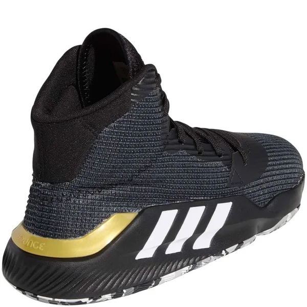 Adidas Pro Bounce 2019 Black/White/Grey Basketball Shoes 10.5