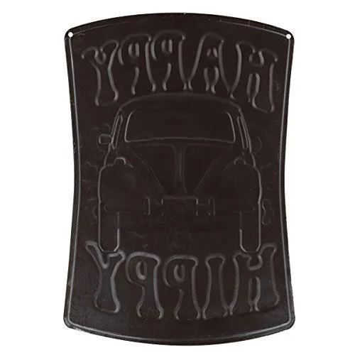 Volkswagen 90145472-S Happy Hippy Embossed Tin Sign