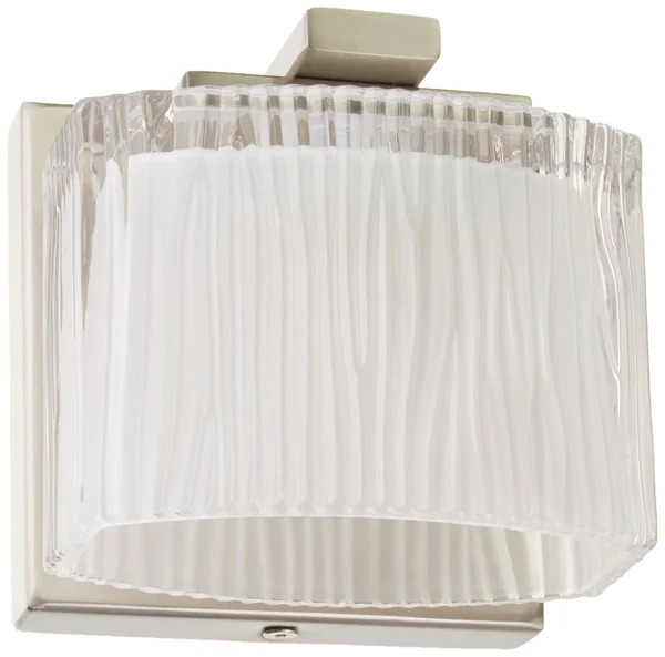 Elk Lighting 11630/1 Chiseled Glass 1 Light Vanity in Brushed Nickel