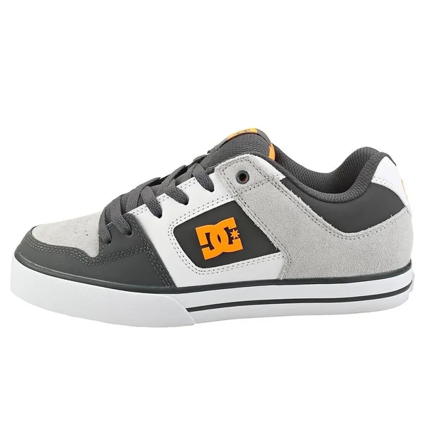 DC Pure Mens Shoes - Dark Grey Orange