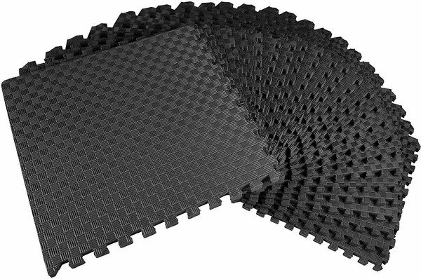 Balancefrom 1x22 Extra Thick Puzzle Exercise Mat with Eva Foam Interlocking Tiles for MMA, Exercise, Gymnastics and Home Gym Pro