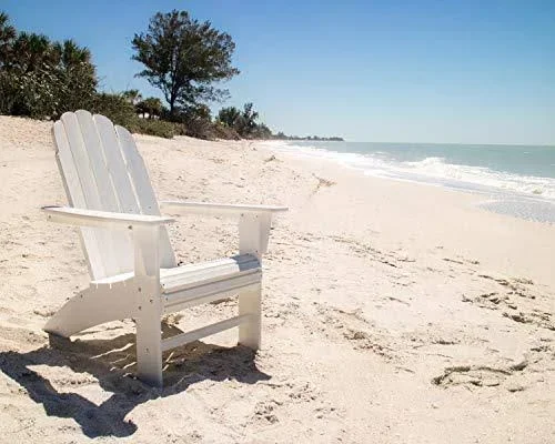 POLYWOOD Vineyard Curveback Adirondack Chair (Lime)