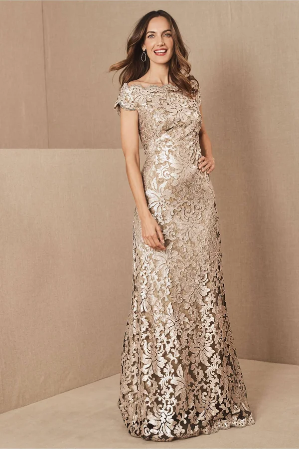 Tadashi Shoji Odette Dress in Ginseng - Size: 8 - at Bhldn