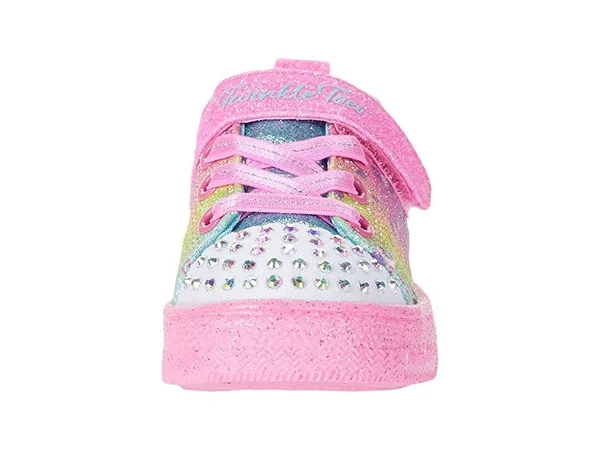 Skechers Infant Girls& Twinkle Toes Shuffle Lite Lil Heartbursts Sneaker