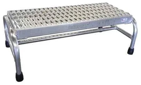 Cotterman 1801N3232A3E12B1C50P6 Step Stand - 10 in H, 500 Lb., aluminum