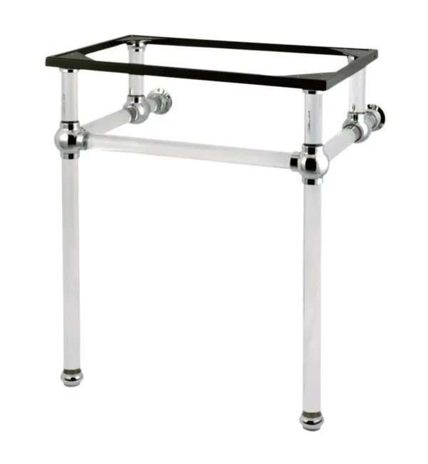 Kingston Brass VAH242030PN Templeton 24x22 x 20-3/8x22 x 30x22 Acrylic Console Sink Legs, Polished Nickel