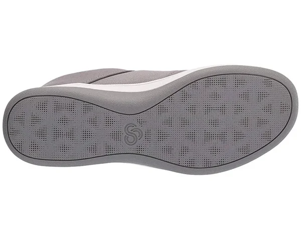 Clarks Women's Arla Step Sneaker - Size: 6, Grey Textile