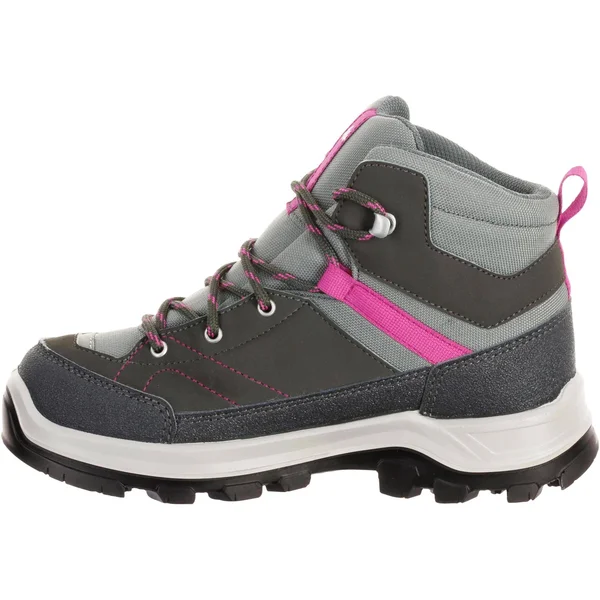 Quechua Kid's Mh500, High-Top Waterproof Hiking Shoes in Iced Coffee, Size 13C