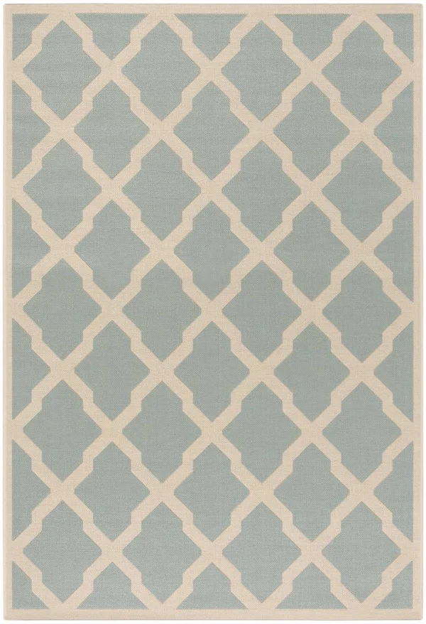 Safavieh Linden LND122K Aqua/Cream 9& x 12& Area Rug