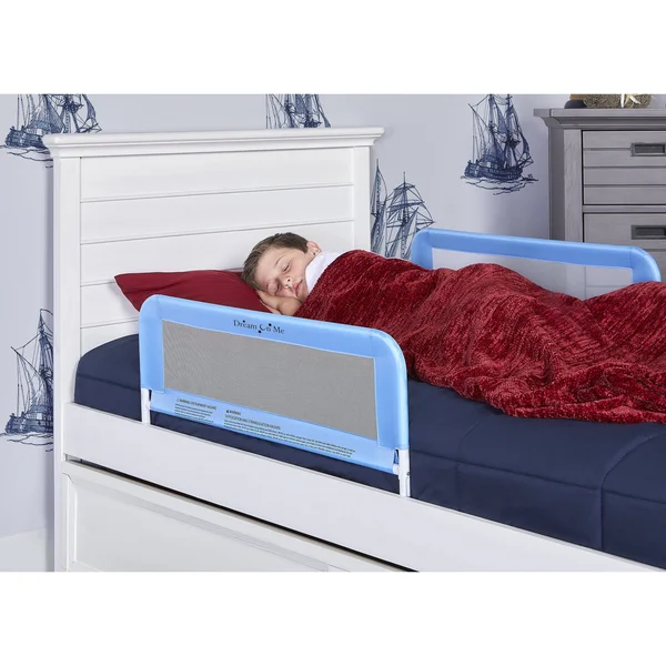 Dream on Me Mesh Bed Rails Blue