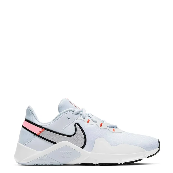 Women's Nike Legend Essential 2 Training Shoe - Grey/Pink - Size 8