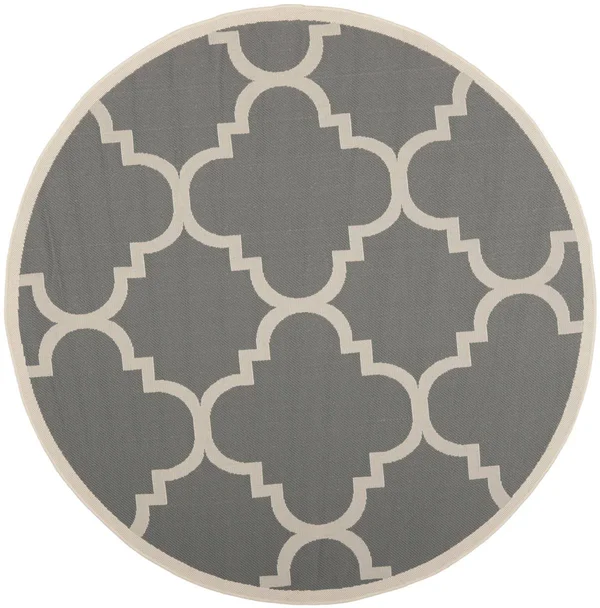 Safavieh Courtyard CY6243-246 Grey, Beige Rug 7&10x22 x 7&10x22 Square