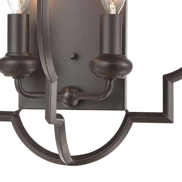 Elk Lighting 31788/2 Chandette 2-Light Sconce in Oil Rubbed Bronze