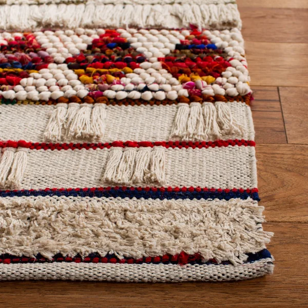 Safavieh Natura Rug Collection NAT657A - Ivory - Red - 6& x 9&