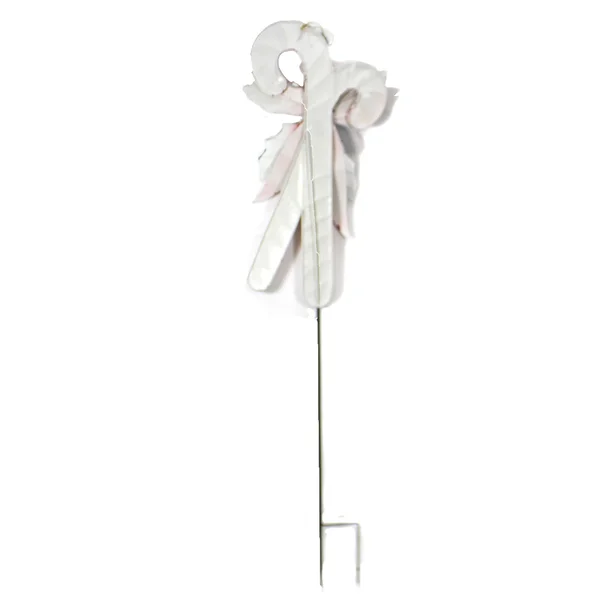 Christmas 48.5x22 Candy Cane w/ Holly Yard Decor Landscape Stake Poke Christmas - Freestanding Signs