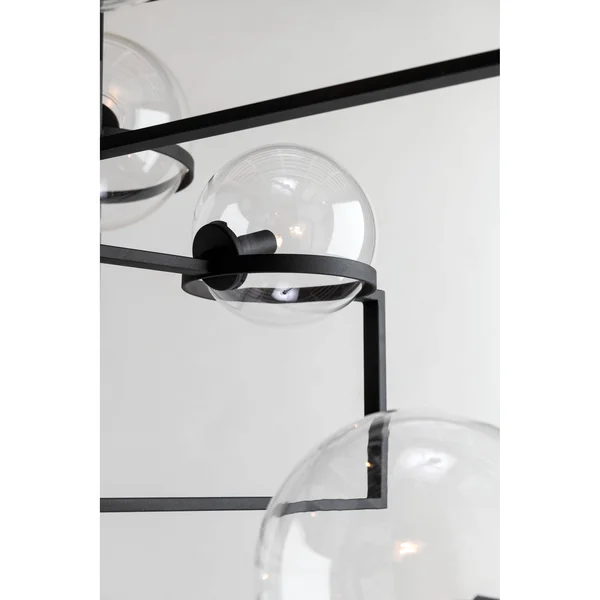 Troy Lighting Elliot 6 Light Pendant, Black - F6226