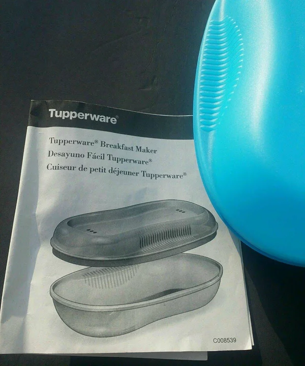 Tupperware Breakfast Maker Microwave Cooker Aqua