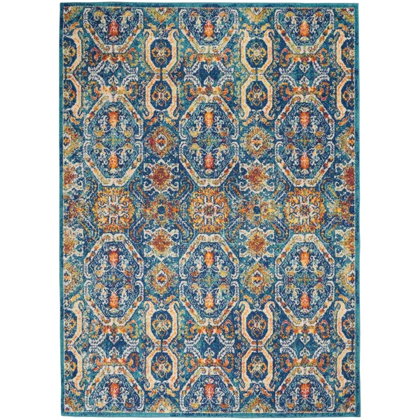 Nourison Allur ALR05 Area Rug, Red Multicolor, 9& x 12&