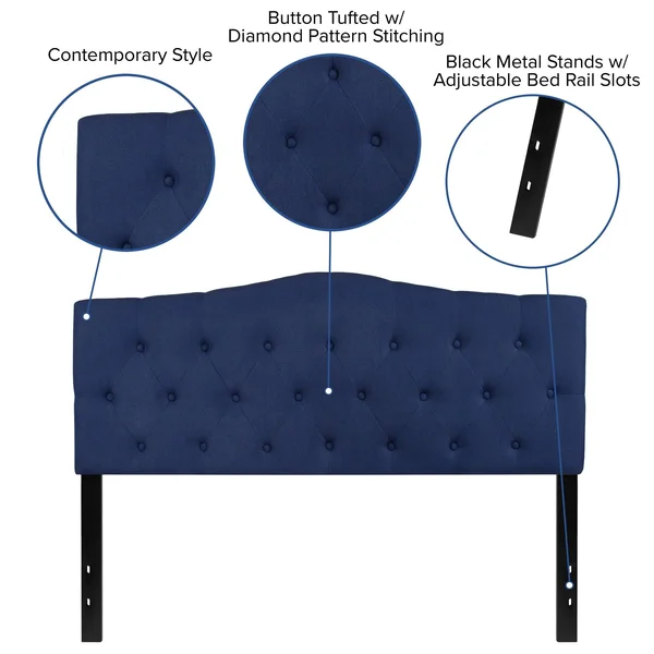 Flash Furniture Cambridge Tufted Upholstered Headboard - Navy